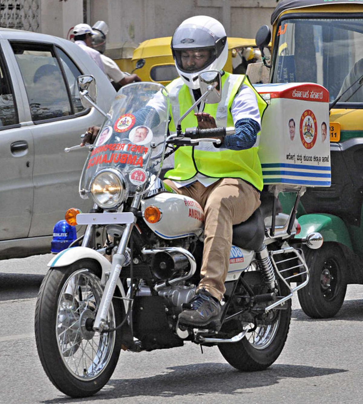 30 bike ambulances launched Bangalore News The Hindu